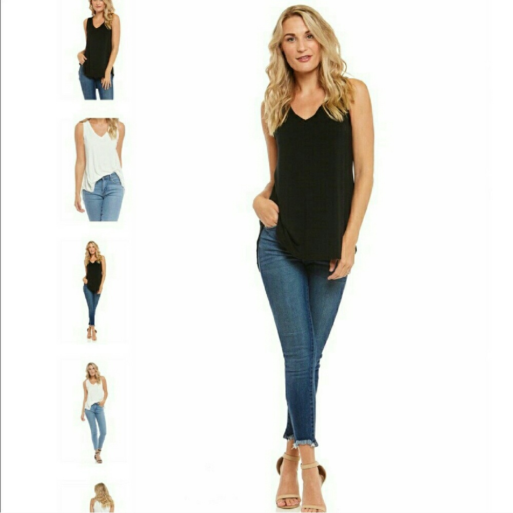 Black tank by fab'rik, soft material NWOT